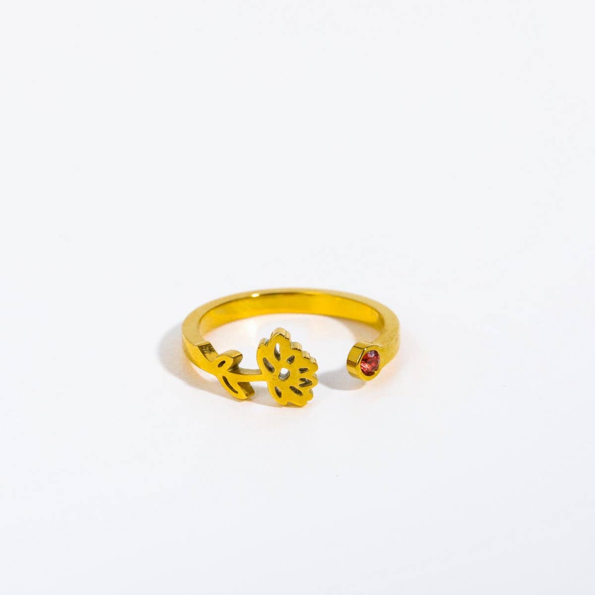 DECEMBER COLORED ZIRCONIA OPEN RING_CWMM5739
