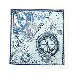 SILK FEELING SCARF MEDIUM SQUARE SATIN HEAD SCARF_CWASC0209