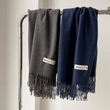 Solid Color Faux Cashmere Scarf - Wrap For Couples_Cwasc1499