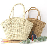 SUMMER WOVEN CASUAL STRAW TOTE BAG_CWAB0805