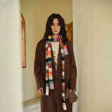 COLORBLOCK SKINNY STRIPE SCARF CHIC SUMMER WRAP_CWASC2301