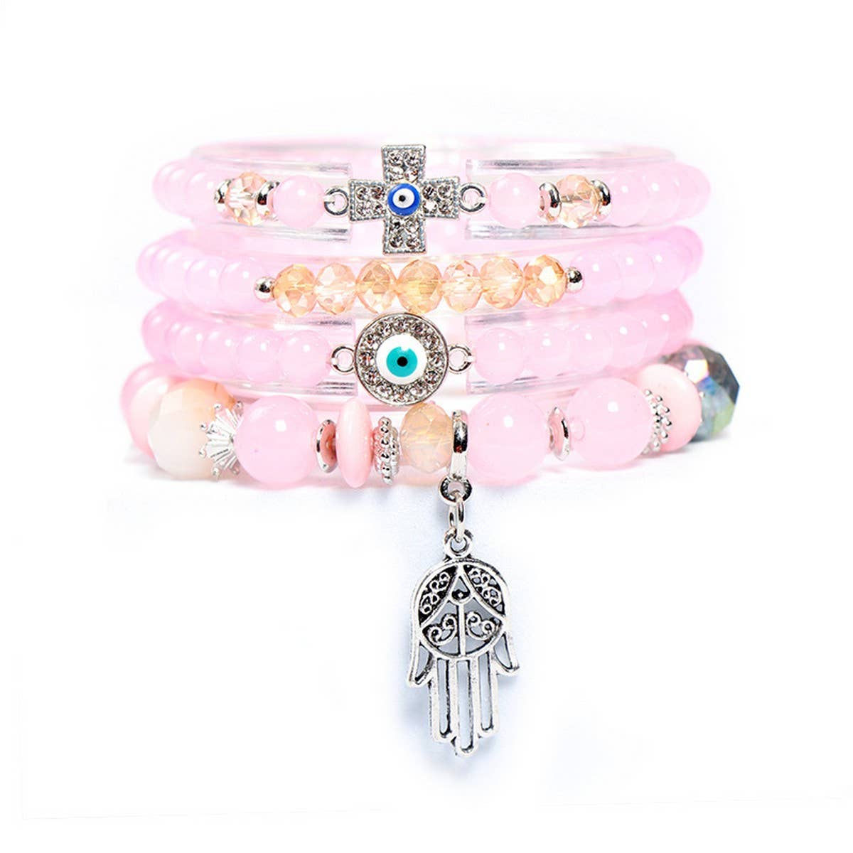 BOHEMIAN FASHION BEADED CREATIVE ELASTIC BRACELET_CWASC0698