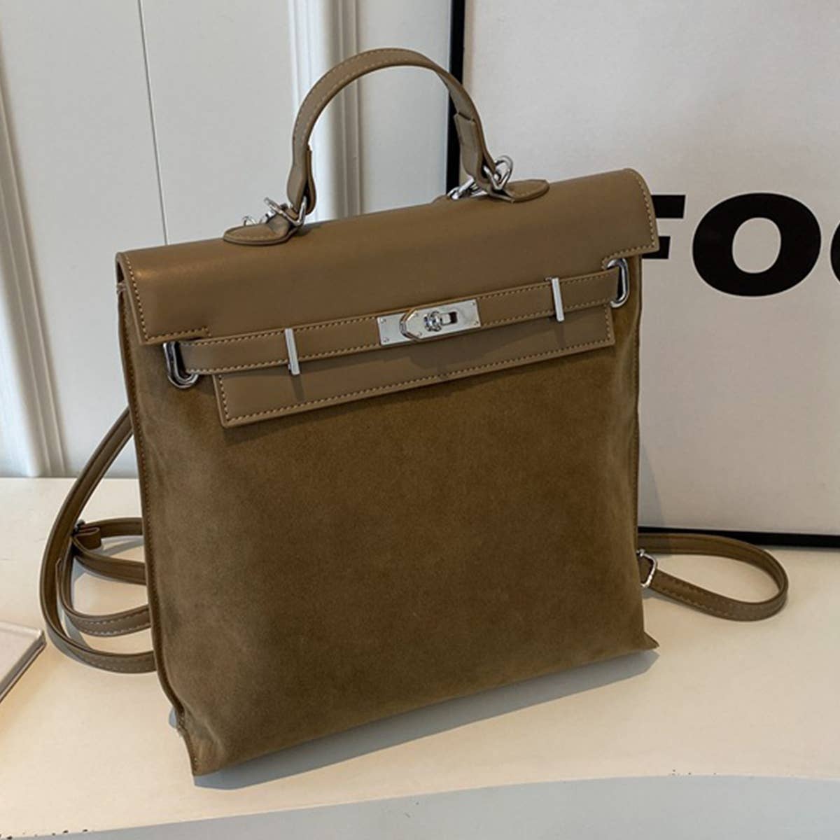 Vintage Casual Pu Leather Backpack For Womens_Cwab1789