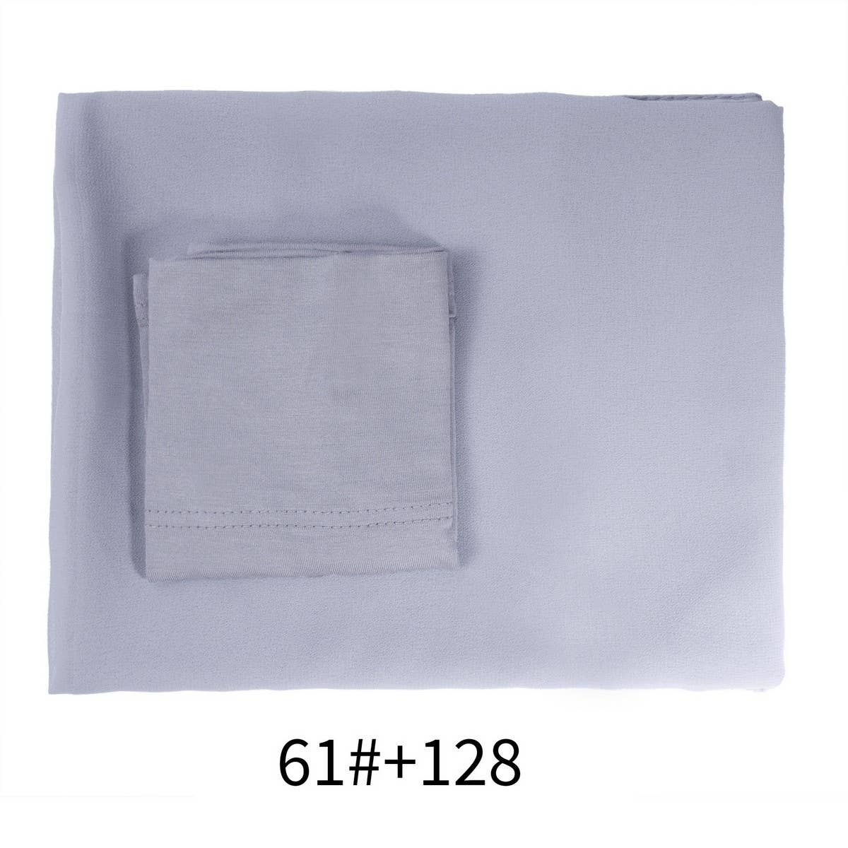 Two-Piece Chiffon Shawl And Headscarf_Cwasc2424