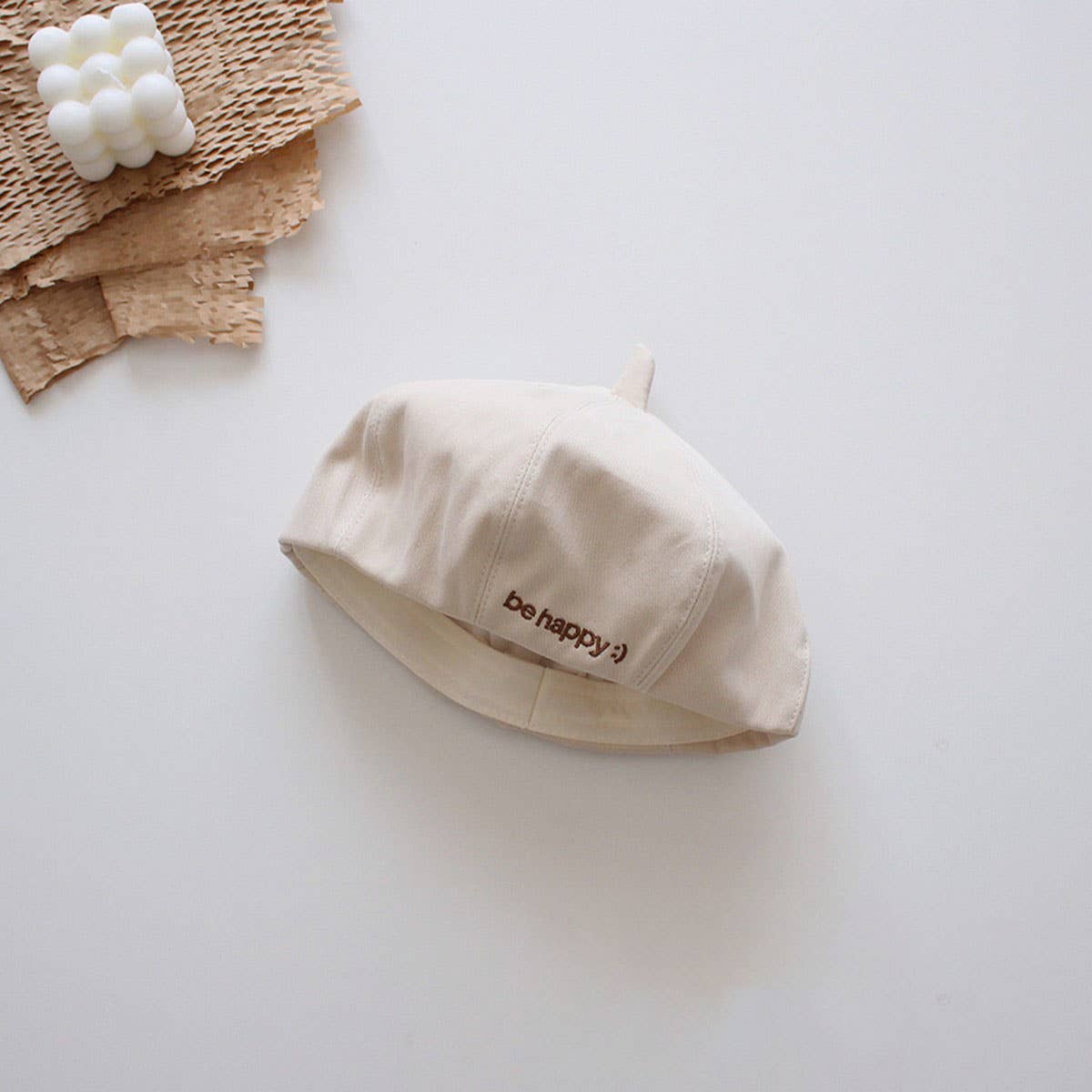 CHILDRENS RETRO FASHIONABLE DECORATIVE BERET_CWAH2920