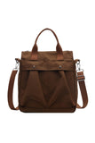 Wrinkled Pocket Large Canvas Messenger Bag_Cuab0100