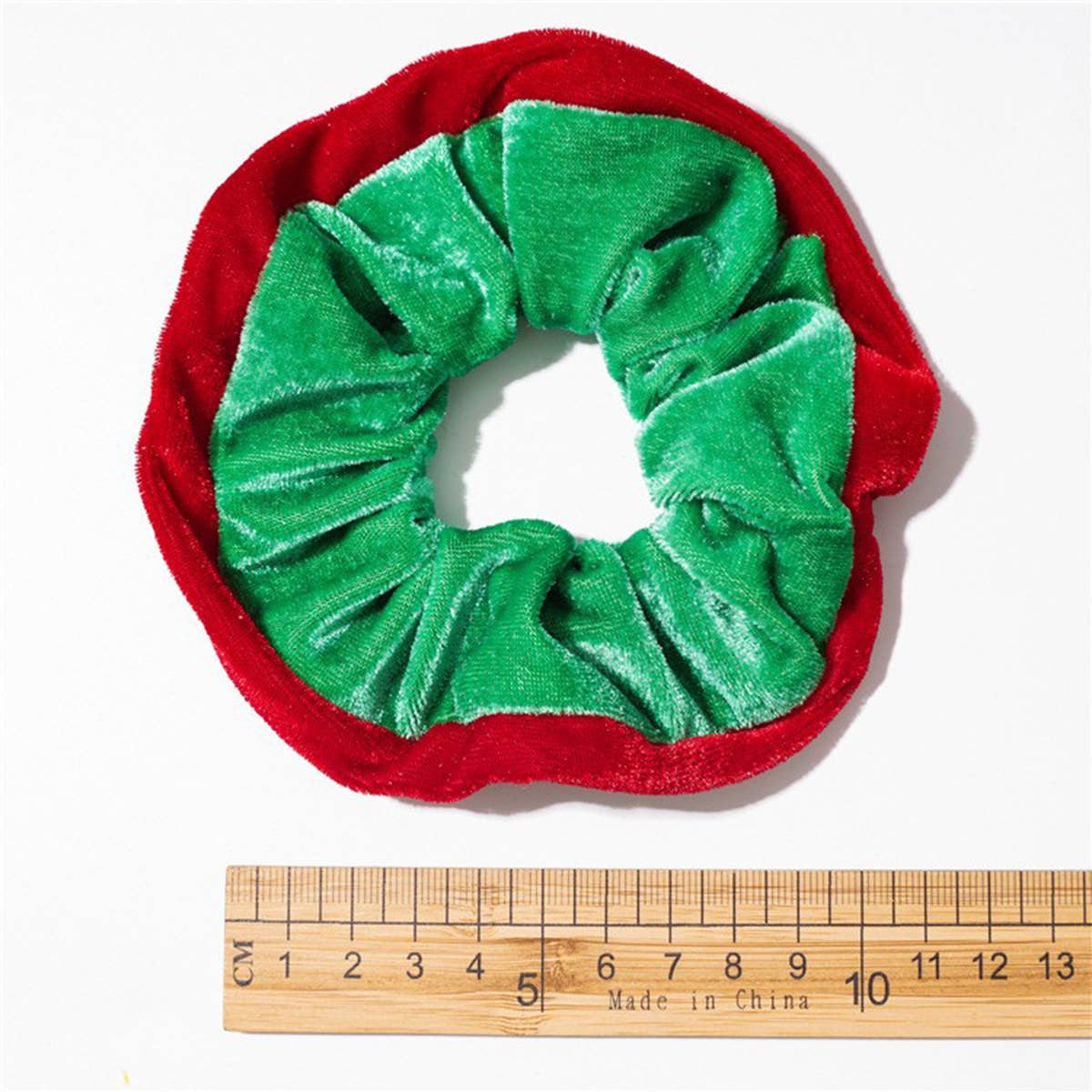 8Pcs Xmas Plush Hair Scrunchies Jingle Bells_Cwaha07590