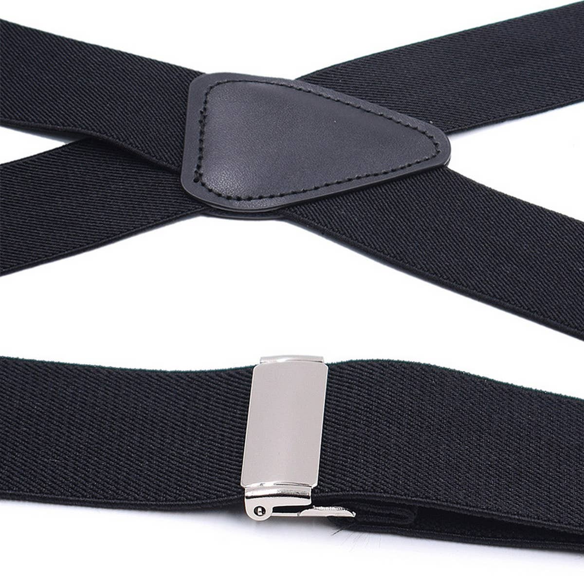 ADJUSTABLE ELASTIC 4 CLIP X TYPE SUSPENDER CLIP_CWMM1111