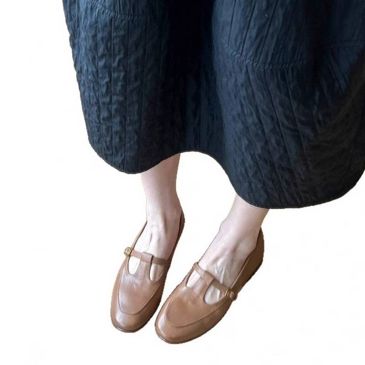 Vintage Leather Mary Jane Loafers