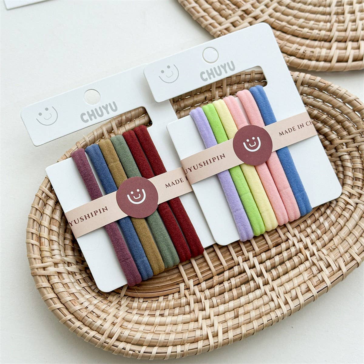 GIRLS VERSATILE CANDY COLORED TOWEL RING HAIRBAND_CWAHA2424