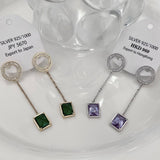 LIGHT LUXURY GEOMETRIC RING SQUARE STUD EARRINGS_CWAJE1320