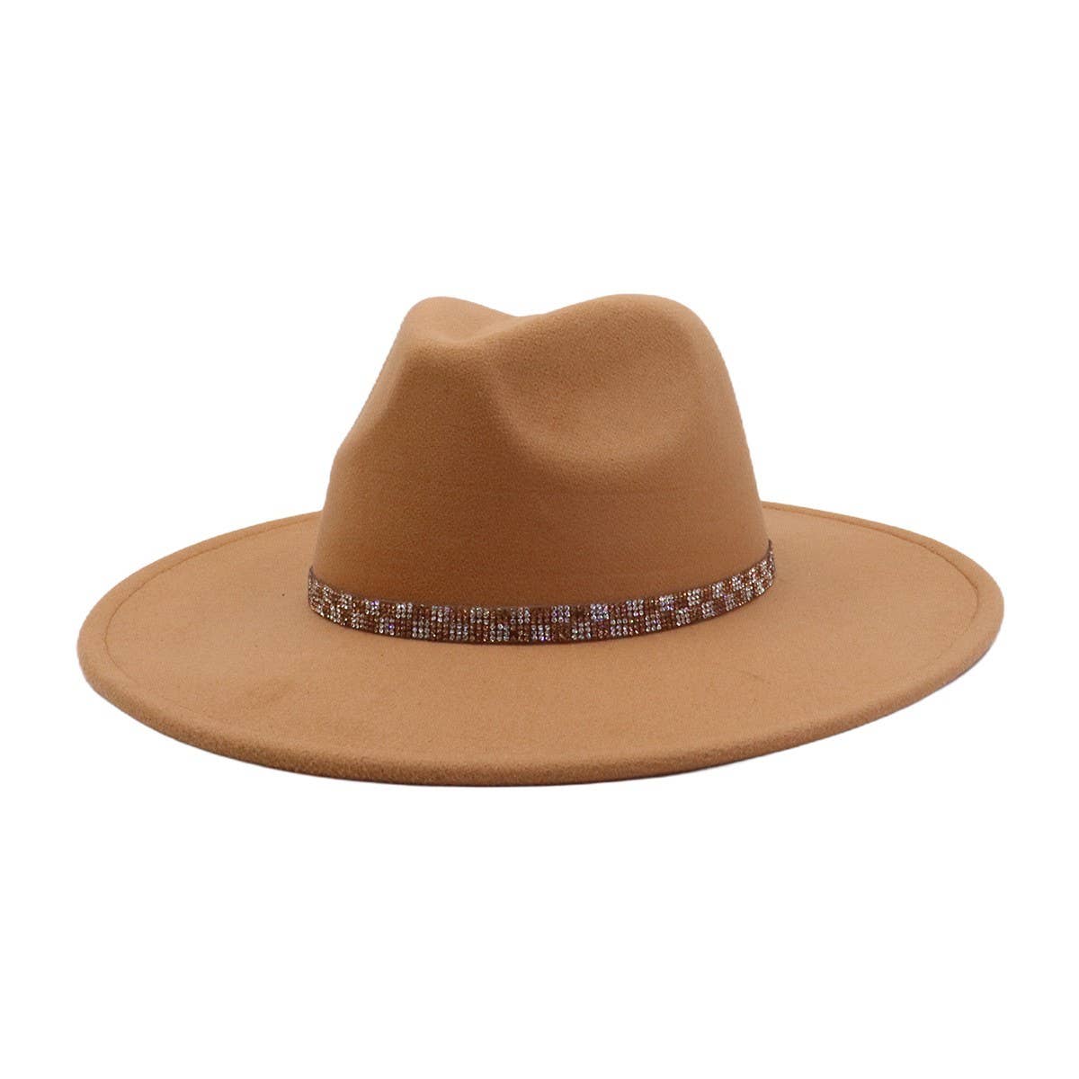 ETHNIC STYLE WOOL BLEND FEDORA HAT MEN WOMEN_CWAH04379