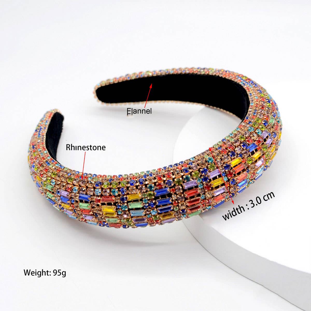 BAROQUE RHINESTONE DECOR HAIR HOOP_CWAHA0356