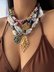 Gold Plated Stainless Steel Seashell Necklace_Cwaje05614