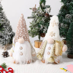 CHRISTMAS LONG BEARD PLUSH HAT WITH LIGHT ORNAMENT_CWMM2764