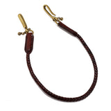 HAND WOVEN VINTAGE LEATHER TROUSER CHAIN_CWMM4825