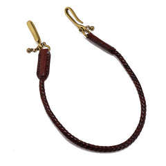HAND WOVEN VINTAGE LEATHER TROUSER CHAIN_CWMM4825