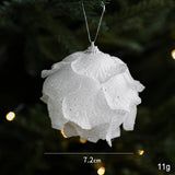 White Petal Foam Xmas Ball Tree Hanging Decor_Cwmm9676