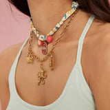 OCEAN STYLE NECKLACE WITH SEA ANIMAL CHARMS_CWMM8807