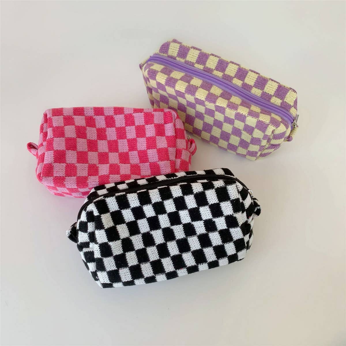 PLAID WASH BAG COSMETIC BAG_CWAB1031