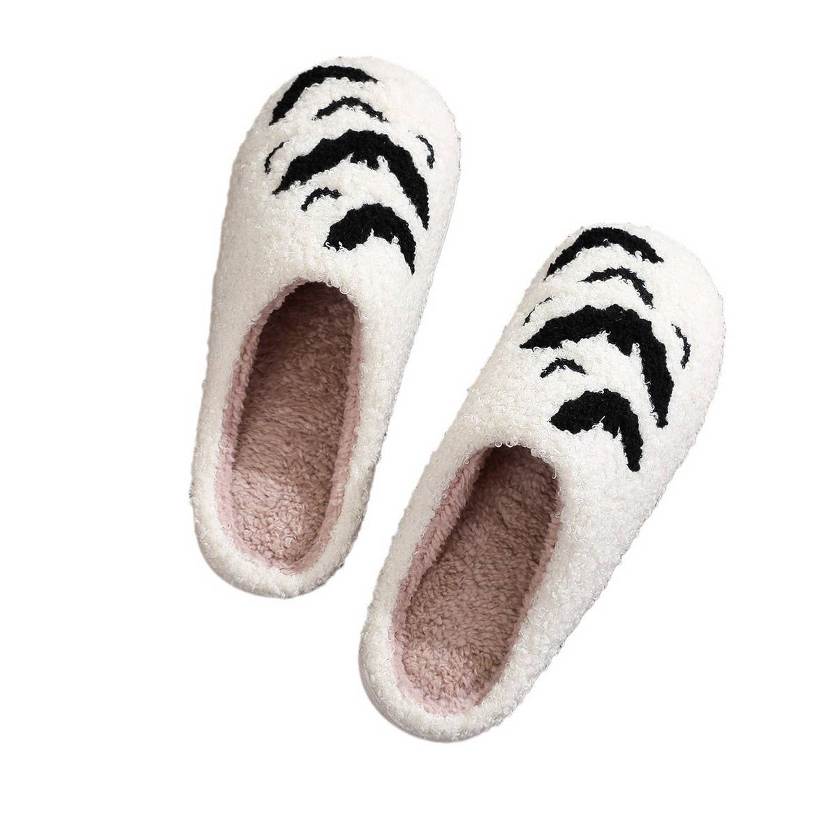 HALLOWEEN BAT EMBROIDERED COTTON SLIPPERS_CWSHS0763