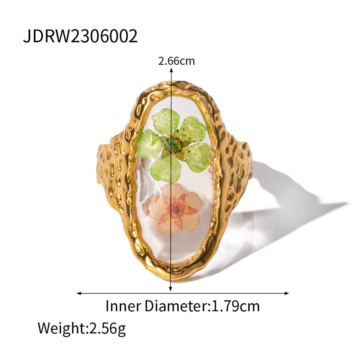 IMMORTAL FLOWER STAINLESS STEEL RINGS FOR WOMEN_CWAJE0610