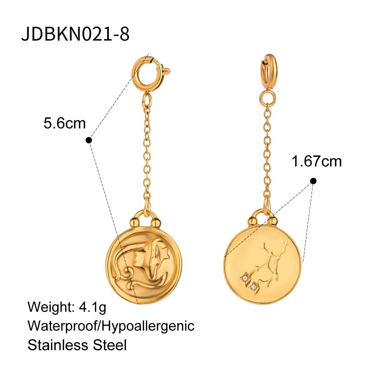 JEWELRY TWELVE CONSTELLATIONS BIKINI DIY PENDANT_CWMM4681