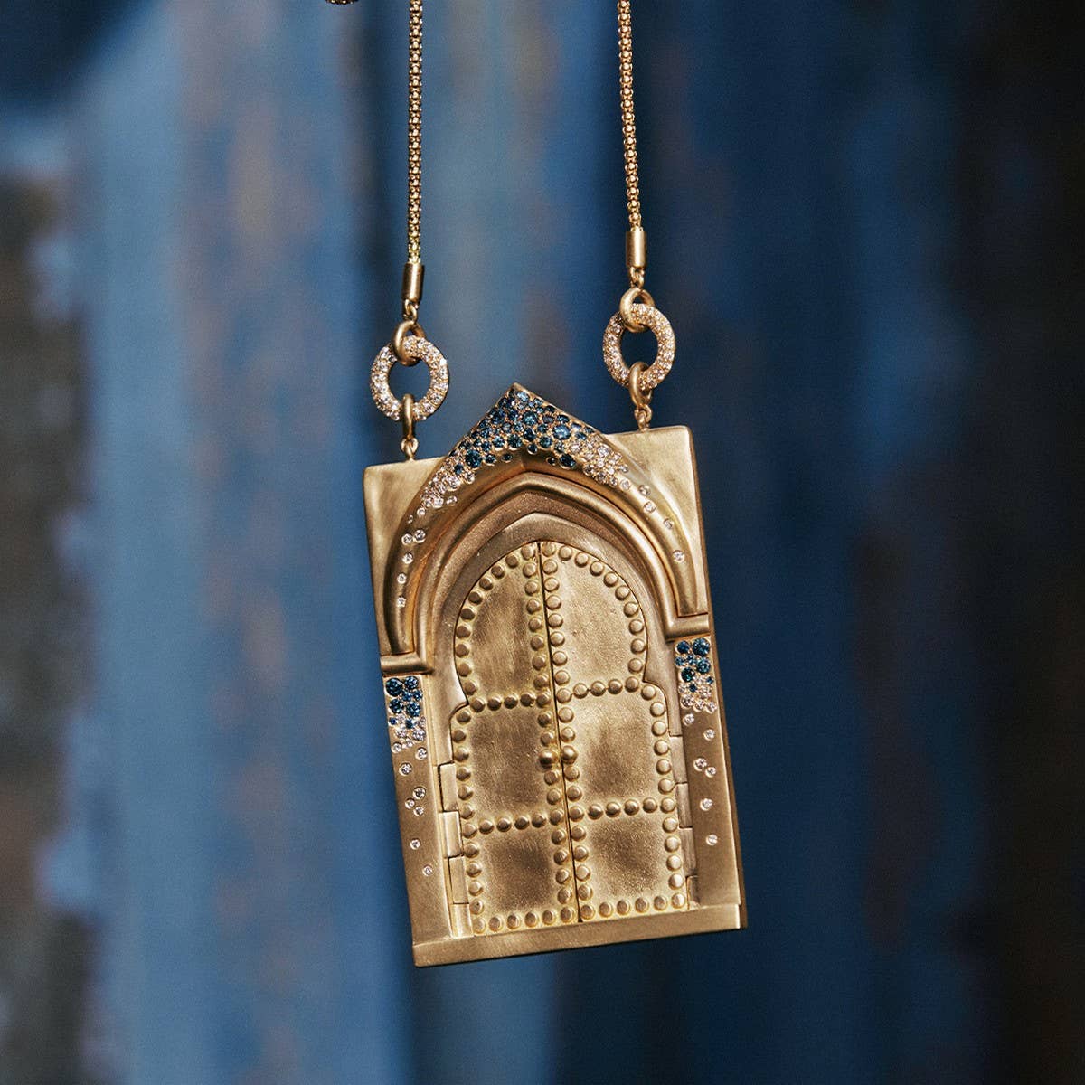 TAROT REBIRTH LOCKET BUTTERFLY GOLD PENDANT_CWMM6966