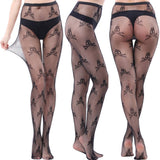 SKULL PRINT HOSIERY SHEER PANTYHOSE STOCKINGS_CWMS0229