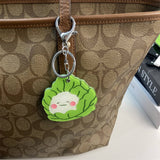 CUTE CABBAGE SLIDE MIRROR KEYCHAIN ACRYLIC GIFT_CWMM6371