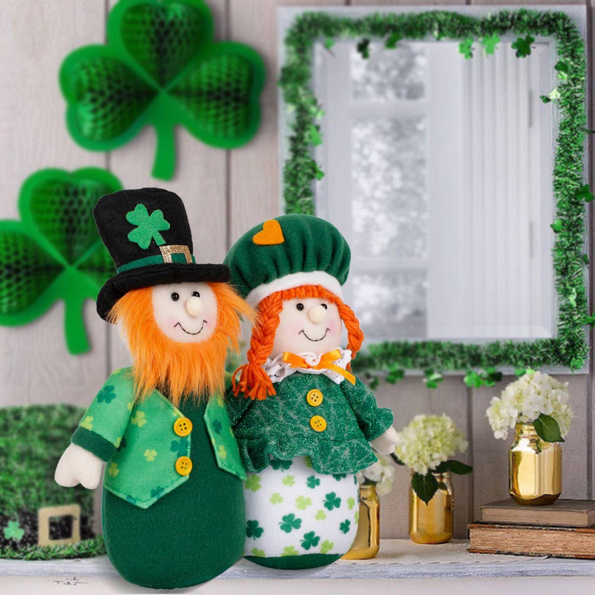 GREEN LEAF FESTIVAL DOLL DOLL ST PATRICKS DAY_CWMM3449