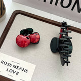 CHERRY HAIR CLAW CUTE 3D ACETATE SIDE CLIP_CWAHA5762