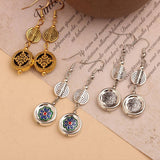 ETHNIC STYLE SIMPLE RETRO ENAMEL EARRINGS_CWAJE3997