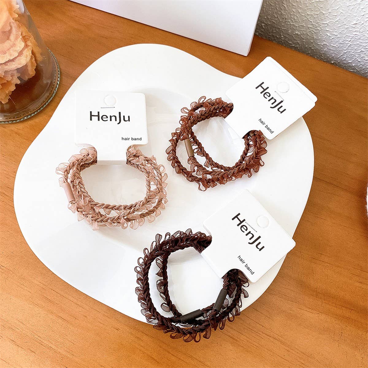 LIGHT LUXURY HAIR TIES 3 PIECE SET_CWAHA1116