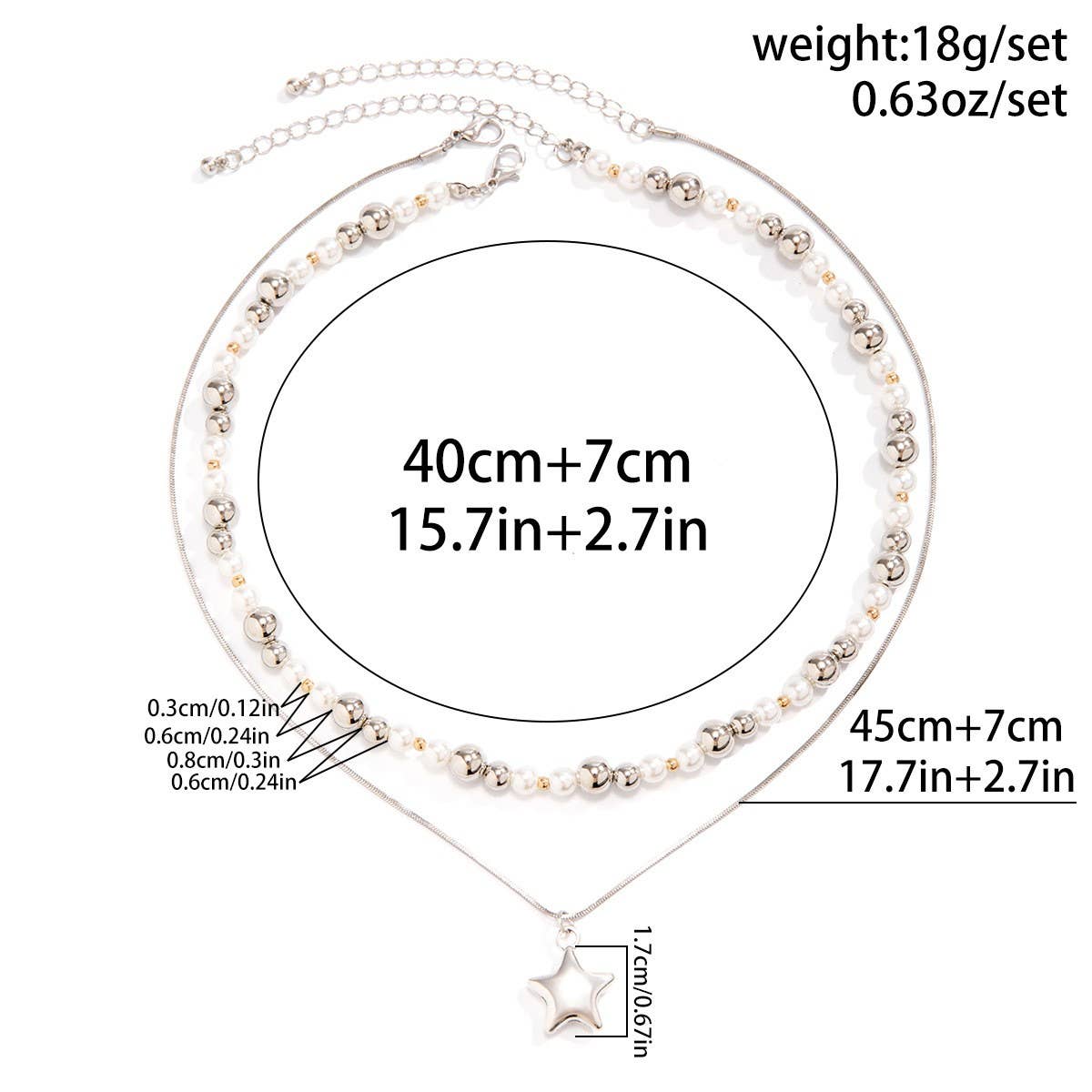 BEADED NECKLACE WITH STAR SHAPED PENDANT TASSELS_CWAJE1158