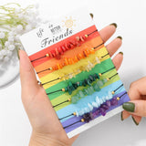 IRREGULAR GRADIENT COLOR CARD SIMPLE BRACELET_CWAJE2100
