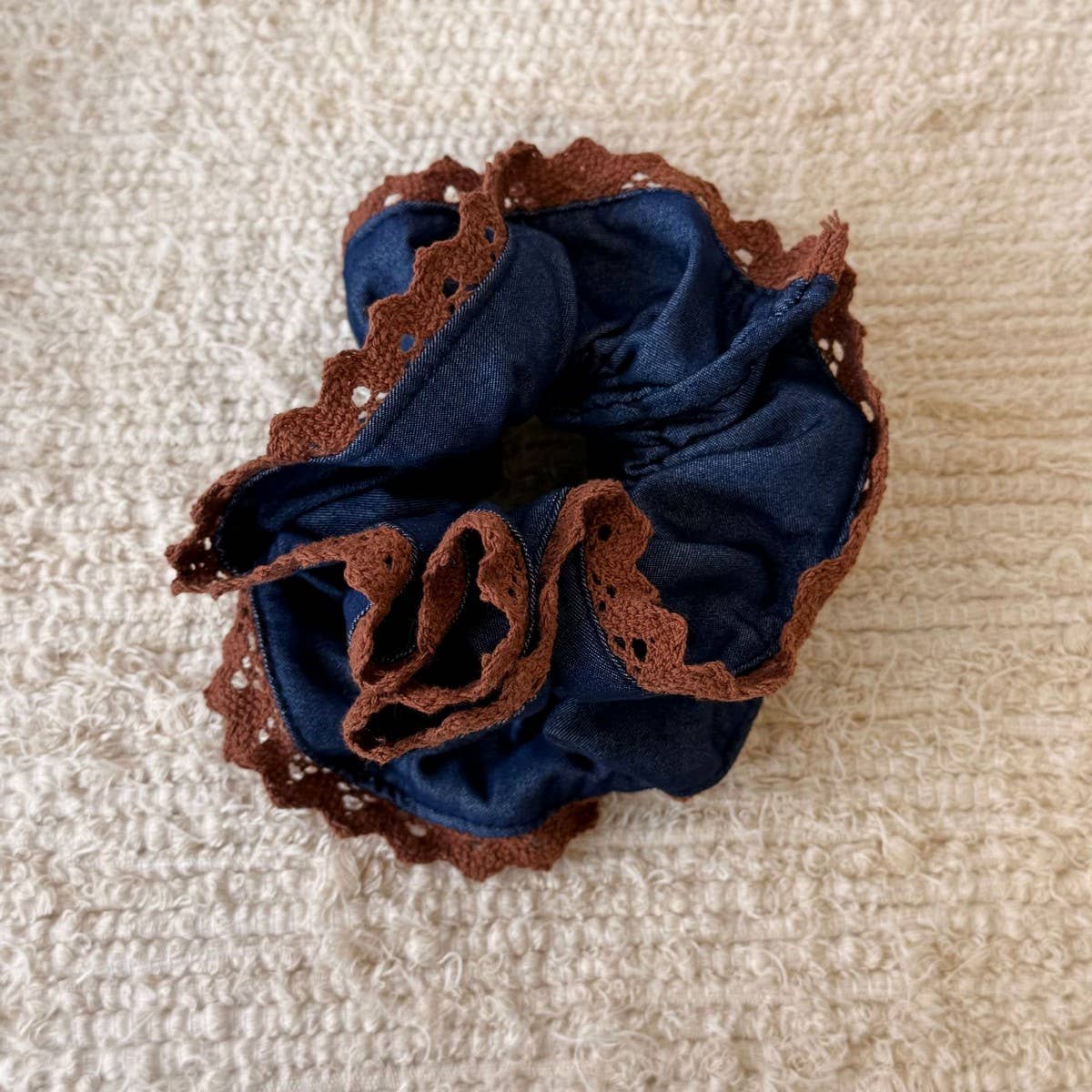 Denim Bow Hair Clip Triangle Claw Autumn Style_Cwaha07976