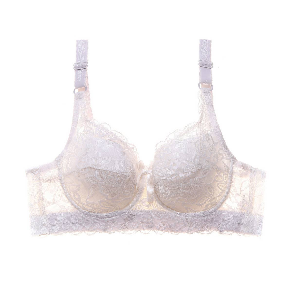Women Plus Lace Adjustable Bra_Cwmu0061