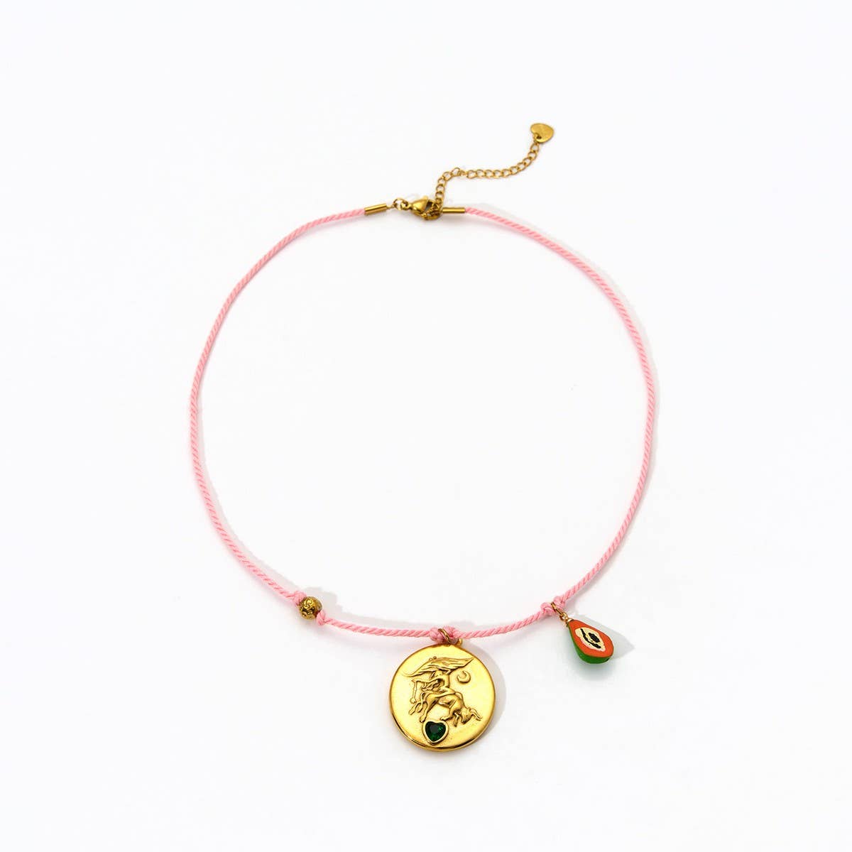 HANDMADE ROPE ZODIAC NECKLACE WITH ZIRCON_CWMM8841