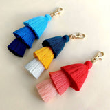 HANDMADE COTTON ROPE TASSEL KEYCHAIN_CWMM1558