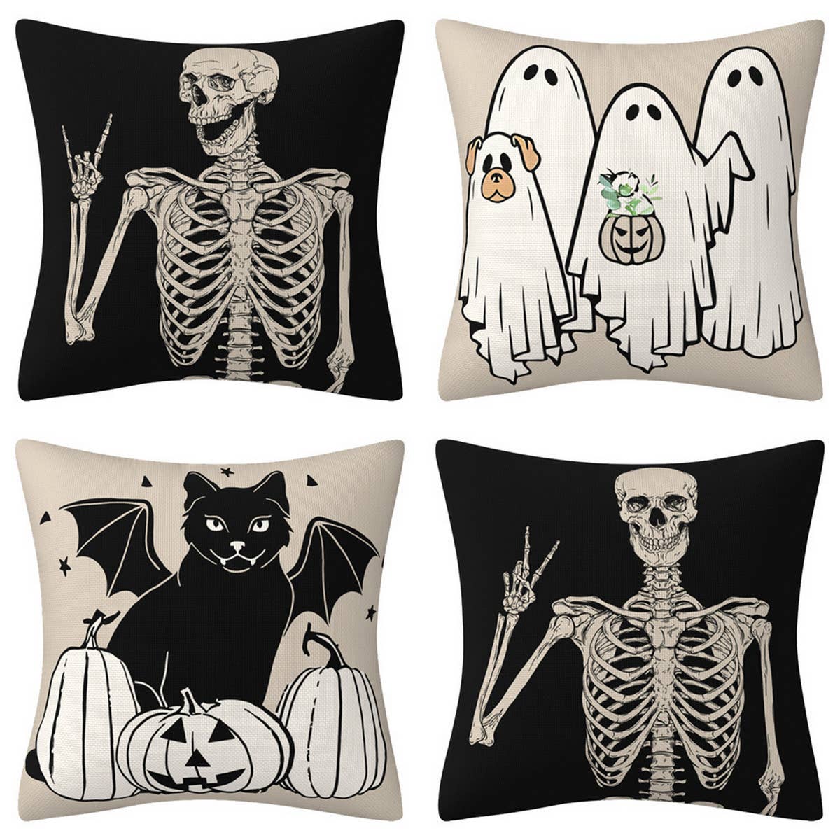 Halloween Day Of The Dead Skull Pillowcase_Cwmm1346