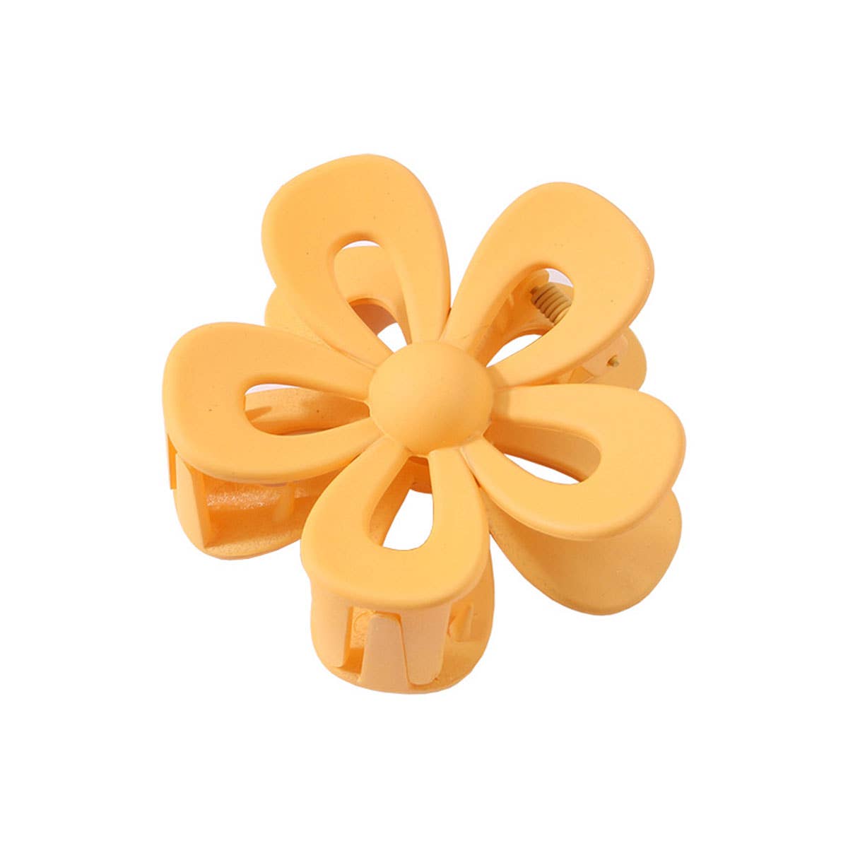 Matte Acrylic Flower Hair Claw Clip For Women_Cwaha07298