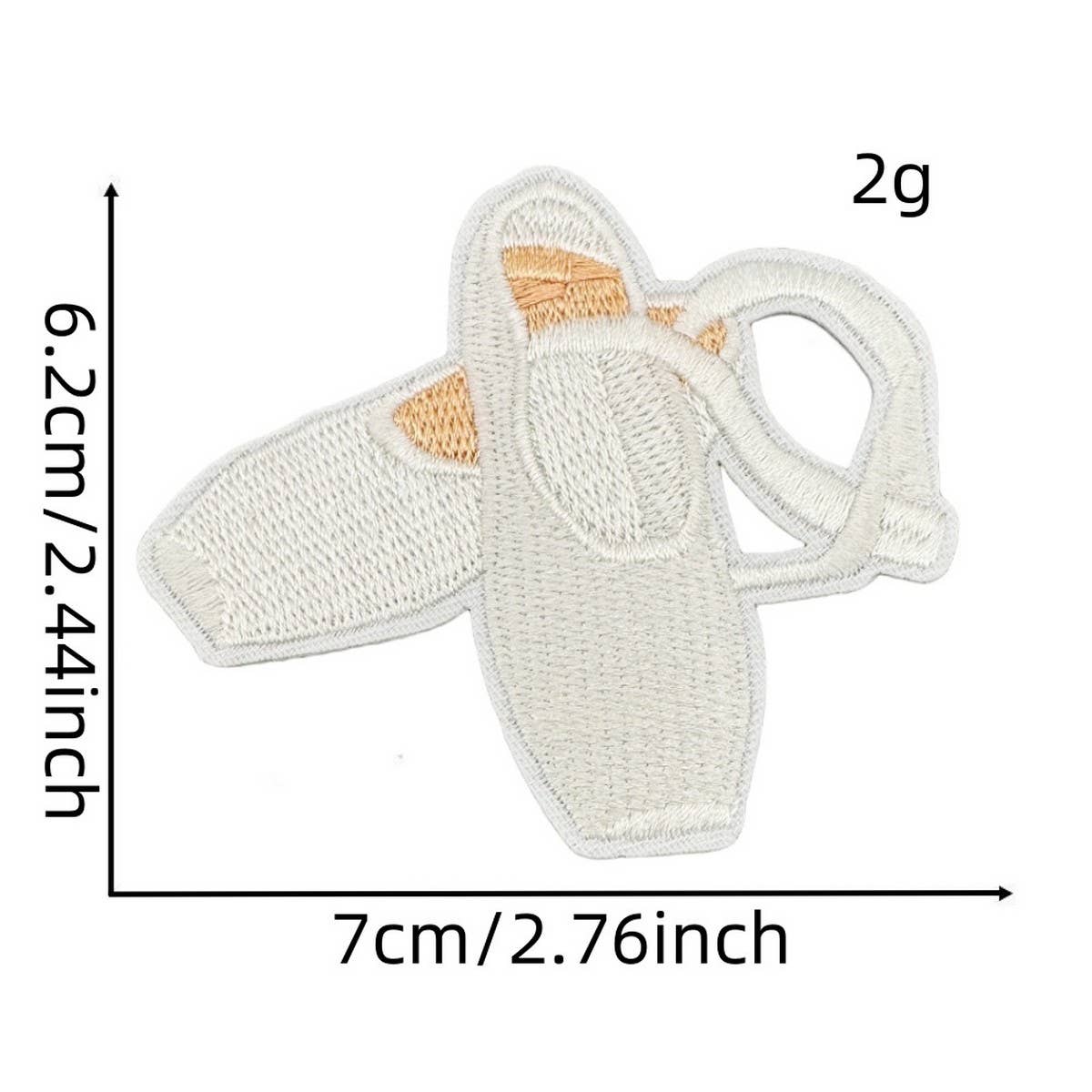 CUTE SOLID COLOR CARTOON BOW EMBROIDERED PATCH_CWMM4027
