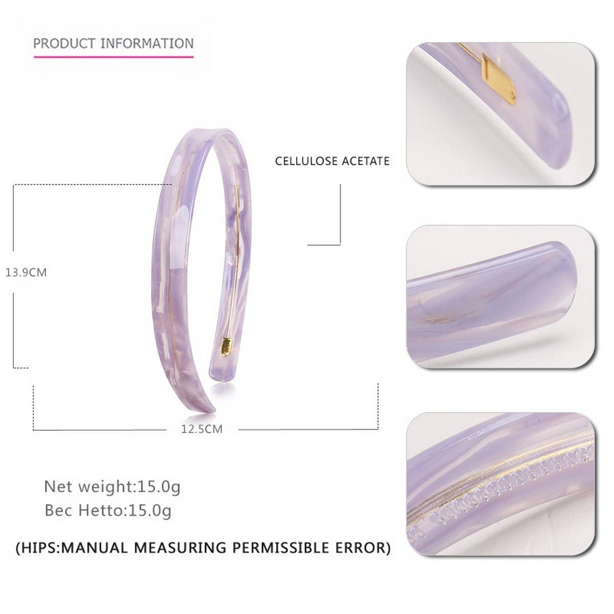 SIMPLE 1 5CM WIDE ACETATE HEADBAND HAIRACCESSORIES_CWAHA4337