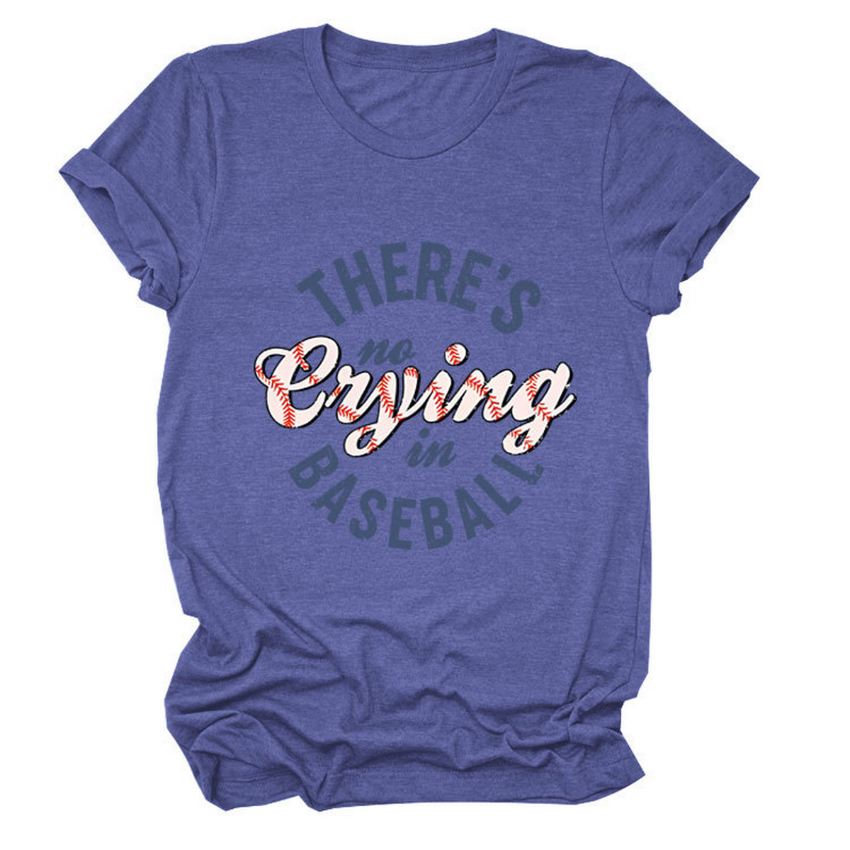Womens No Crying In Baseball Graphic Teep_Cwttsl0481