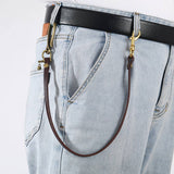 SIMPLE PERSONALITY STREET LEATHER PANTS CHAIN_CWMM4822