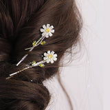 STYLISH ZIRCON SUNFLOWER HAIR PIN FOR GIRLS_CWAHA1209