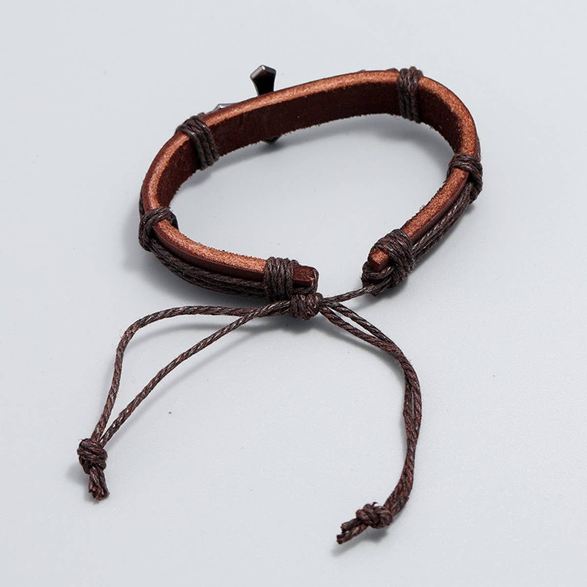 SIMPLE ADJUSTABLE VINTAGE LEATHER BRACELET_CWMM4462