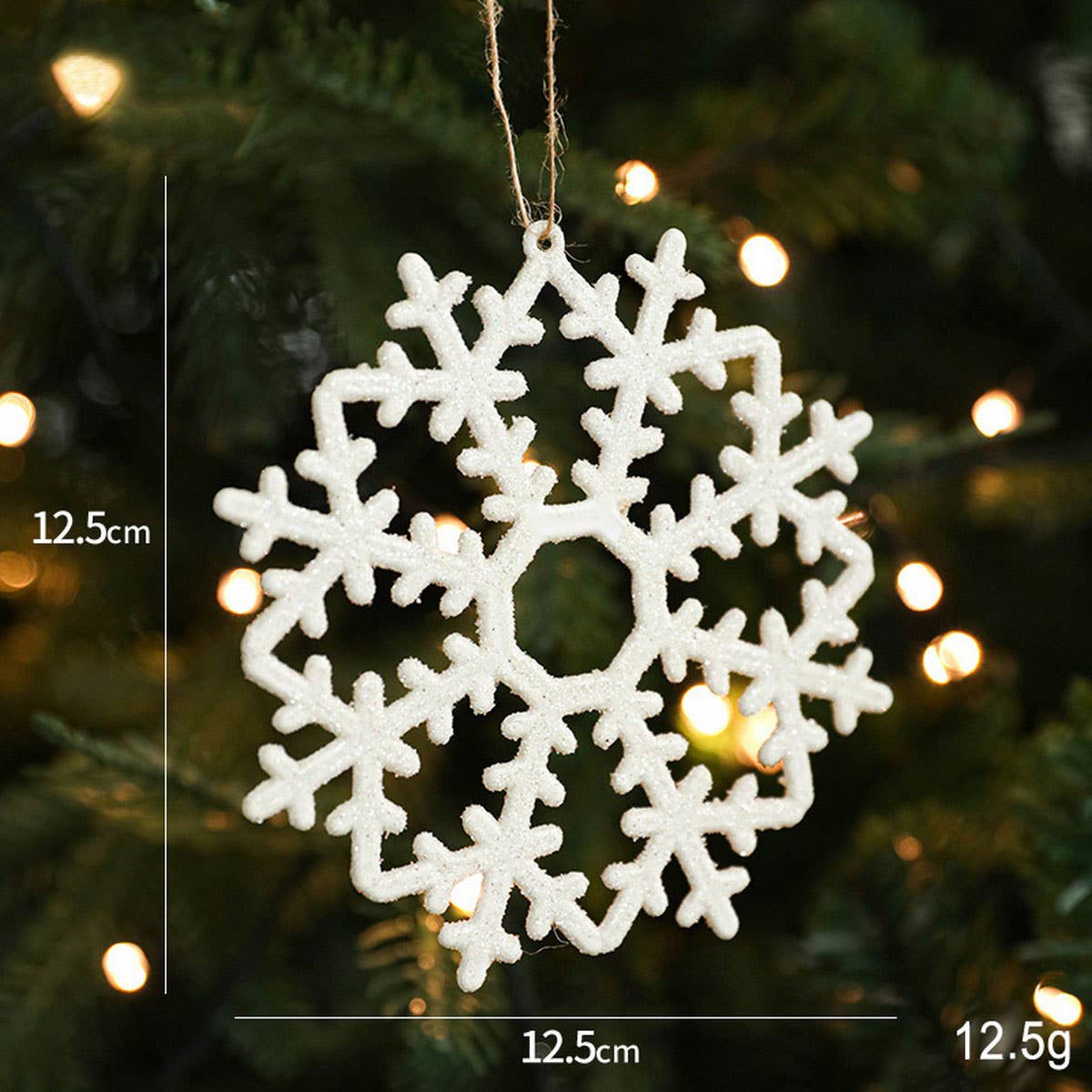 White Plastic Reindeer Star Christmas Tree_Cwmm9687