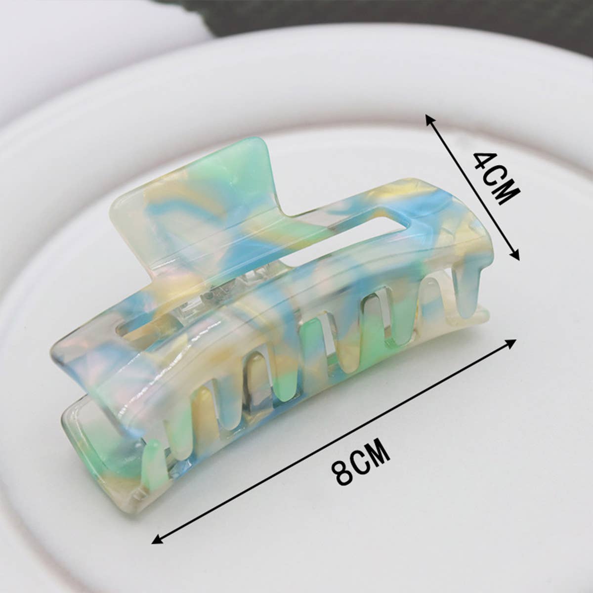 COLORFUL MERMAID HOLLOW SQUARE HAIRPIN_CWAHA2609